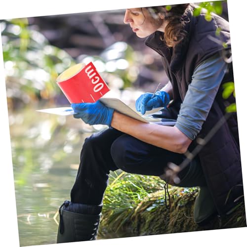 CONGARTENO 2 Stück Teiliges Selbstklebendes Wasserstandsmesslineal Wasserfester Langlebiger Wasserstandsanzeiger für Teich Flüssigkeitsmessung Klare Messanzeige mit Roter Markierung Einfach von CONGARTENO