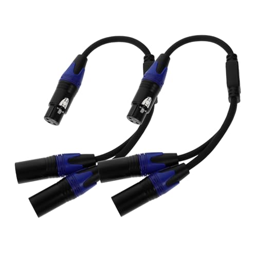 CONGARTENO 2 Stück Teiliges Xlr Splitter Kabel Männlich Weiblich Poliger Xlr Audio Verteiler für Mikrofon Anschluss Sauerstofffreier Kupferleiter Geräuschfreie Signalübertragung CONGARTENO 2 Stück Teiliges Xlr Splitter Kabel Männlich Weiblich Poliger Xlr Audio Verteiler für Mikrofon Anschluss Sauerstofffreier Kupferleiter Geräuschfreie Signalübertragung von CONGARTENO