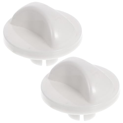 CONGARTENO 2 Stück Timer Drehknopf Weiß Einstellbarer Lüfter Steuerknopf mit Timerfunktion Ersatz für Geschwindigkeitsregler Vielseitig für Zuhause Büro und Outdoor Geeignet von CONGARTENO