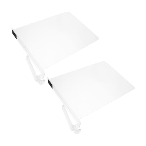 CONGARTENO 2 Stück Transparente Kunststoff Regalteiler für Kleiderschrank und Multifunktionale Aufbewahrungstrenner zur Organisation von Kleidung Handtüchern und Haushaltsgegenständen von CONGARTENO