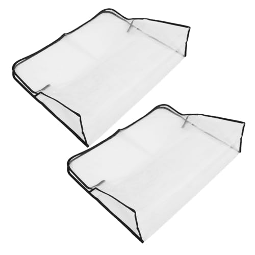CONGARTENO 2 Stück Transparente Salon Stuhl Rückenlehnen Schutzbezüge Wiederverwendbar PVC Stuhl Rückenschutz Für Friseurstuhl Professionelle Salonabdeckung von CONGARTENO
