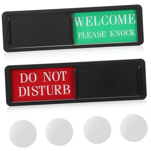 CONGARTENO 2 Stück Türschild aus Robustem Abs mit Klarem Do Not Disturb und Welcome Please Knock Schriftzug Leicht Installierbar Farblich Codiert für Privatsphäre und Raumnutzung für Büro CONGARTENO 2 Stück Türschild aus Robustem Abs mit Klarem Do Not Disturb und Welcome Please Knock Schriftzug Leicht Installierbar Farblich Codiert für Privatsphäre und Raumnutzung für Büro von CONGARTENO