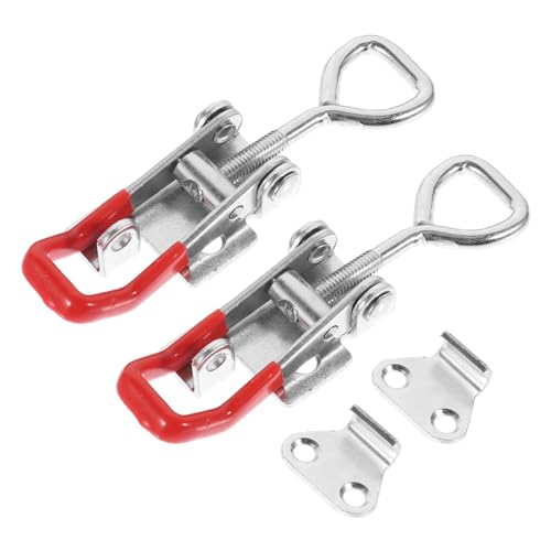 CONGARTENO 2 Stück Verstellbarer Heavy Duty Hebelverschluss aus Stahl Robuster Schnellspanner mit Einstellbarer Universeller Kistenverschluss für Box Koffer Türen und Industriegeräte CONGARTENO 2 Stück Verstellbarer Heavy Duty Hebelverschluss aus Stahl Robuster Schnellspanner mit Einstellbarer Universeller Kistenverschluss für Box Koffer Türen und Industriegeräte von CONGARTENO
