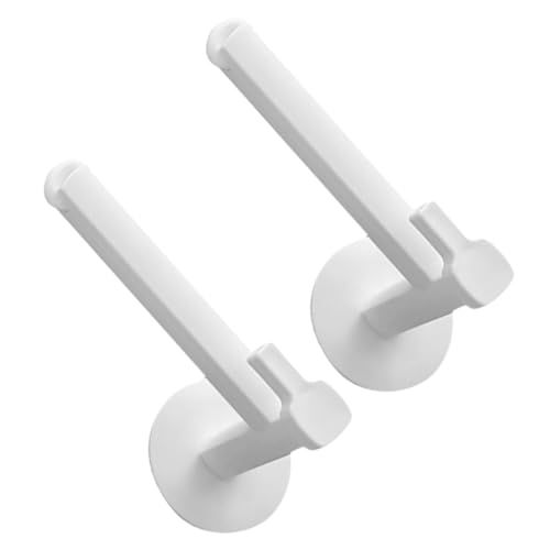 CONGARTENO 2 Stück Wandhaken Aufbewahrungshaken Klebehaken Förmig Tragbar Platzsparend für Router Kabel Kleidung Bad Wohnzimmer Weiß von CONGARTENO
