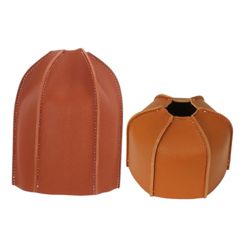 CONGARTENO 2 Stück Wasserdichte PU Gasflaschen Abdeckhaube Schützende Hülle für Camping Gaskocher und Zylinder Langlebiger Tankbezug mit Retro Design für Outdoor und Grillgebrauch von CONGARTENO