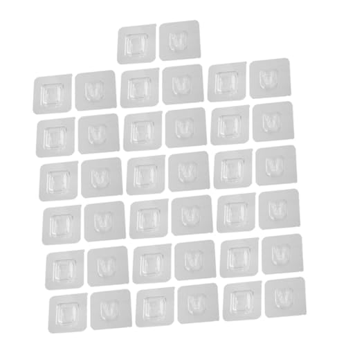 CONGARTENO 20 Sätze Doppelseitige Selbstklebende Wandhaken Transparent für Router Küchen Möbelaufbewahrung Haftend ohne Bohren Vielseitig für Glatte Oberflächen Wie Kunststoff von CONGARTENO