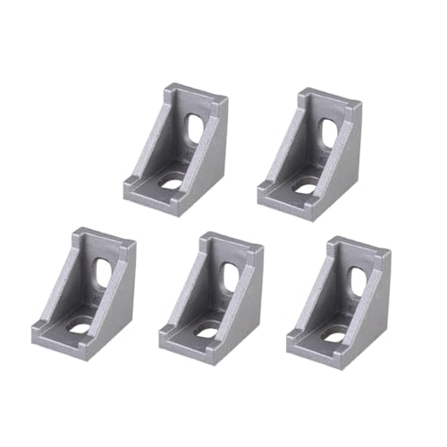 CONGARTENO 20 Stück Teiliges Aluminiumlegierung Eckverbinder Schwere Ausführung Glänzend Poliert Kompatibel mit Aluminiumprofilen Robust Drucker Cnc Robotik und DIY projekte von CONGARTENO