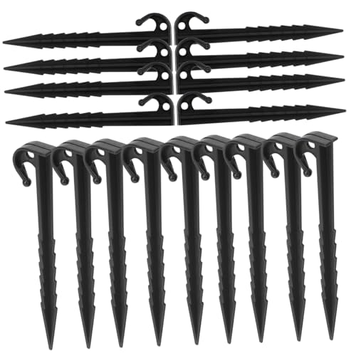 CONGARTENO 25 Stück Teiliges Camping Zeltheringe aus Leichtem Robustem Kunststoff Aufblasbare Gartenheringe für Zelt Pavillon Strand und Garten Vielseitig Einsetzbar als Bodenanker für von CONGARTENO