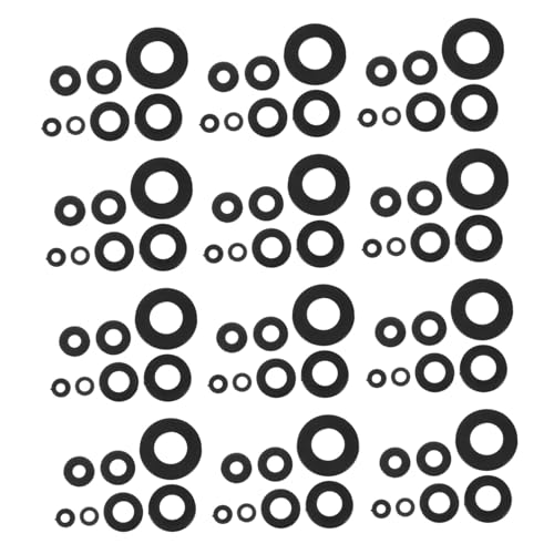 CONGARTENO 250 Stück Teiliges Nylon Unterlegscheiben Sortiment Schwarz Hochtemperaturbeständige Isolierende Kunststoffringe mit Aufbewahrungsbox Flachdichtungen für Möbel Elektro und von CONGARTENO