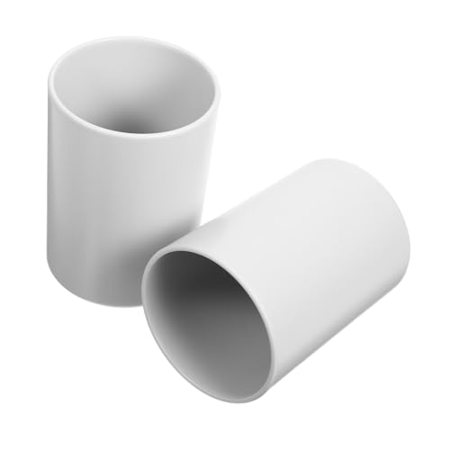 CONGARTENO 2St Mundspülbecher Haltbarer Becher Robuster Becher zahnhygiene unzerbrechliche Badezimmertassen Trinkbecher wassergläser trinkgläser Badezimmer Tassen Badezimmer Becher Abs Grey von CONGARTENO