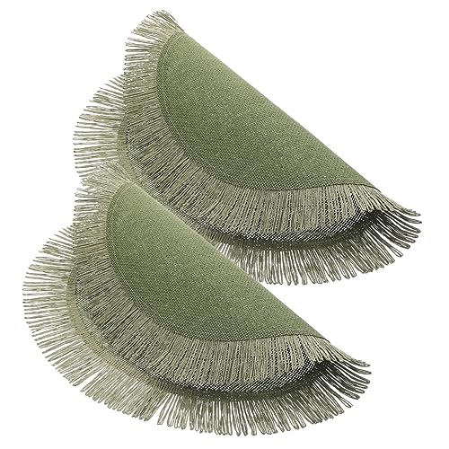 CONGARTENO 2stücke Runde Zopfunterlage Isoliermatte Tischset Gewebtes Haushaltstischset Tassenmatte Schüsselunterlage Topfkissen Tellerschoner Für Tassen Schalen Und Töpfe von CONGARTENO