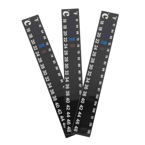 CONGARTENO 3 Stück Fermentations Thermometer Aufkleber Selbstklebende Temperaturstreifen für Brauen und Joghurt Präzise Temperaturmessung für Gärbehälter CONGARTENO 3 Stück Fermentations Thermometer Aufkleber Selbstklebende Temperaturstreifen für Brauen und Joghurt Präzise Temperaturmessung für Gärbehälter von CONGARTENO
