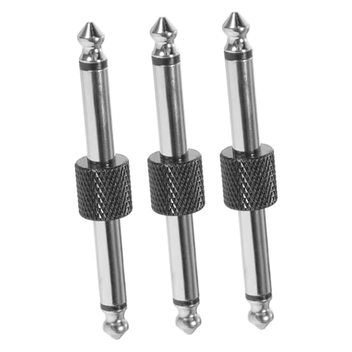 CONGARTENO 3 Stück Pedal Coupler Gerade Gitarren Patchkabel Adapter Effektpedal Stecker Robust Geräuscharm von CONGARTENO