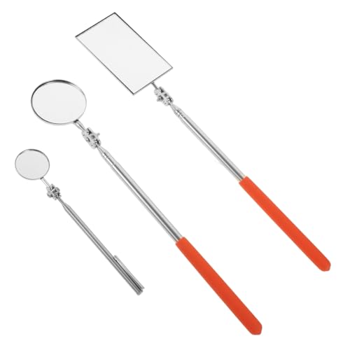 CONGARTENO 3 Stück Teiliges Flexibles Teleskop inspektionsspiegel Drehbaren Spiegeln Verstellbarer Edelstahlstange und Komfortablem Griff für Fahrzeug Mechanikerinspektion CONGARTENO 3 Stück Teiliges Flexibles Teleskop inspektionsspiegel Drehbaren Spiegeln Verstellbarer Edelstahlstange und Komfortablem Griff für Fahrzeug Mechanikerinspektion von CONGARTENO