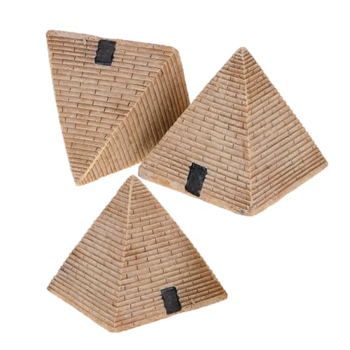 CONGARTENO 3 Stück Teiliges Resin Pyramidenset Ägyptische Miniaturfigur mit Antikem Design Dekorative Pyramide für Sandtisch DIY Visuell sensorische Sinneserfahrung Einfach zu Reinigen CONGARTENO 3 Stück Teiliges Resin Pyramidenset Ägyptische Miniaturfigur mit Antikem Design Dekorative Pyramide für Sandtisch DIY Visuell sensorische Sinneserfahrung Einfach zu Reinigen von CONGARTENO