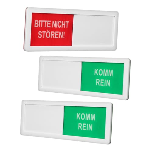 CONGARTENO 3 Stück Teiliges Schiebeschild Türschild Deutscher Aufschrift und Rein Langlebiges Badezimmer und Büro Warnschild zur Privatsphäreanzeige Vielseitig Einsetzbar CONGARTENO 3 Stück Teiliges Schiebeschild Türschild Deutscher Aufschrift und Rein Langlebiges Badezimmer und Büro Warnschild zur Privatsphäreanzeige Vielseitig Einsetzbar von CONGARTENO