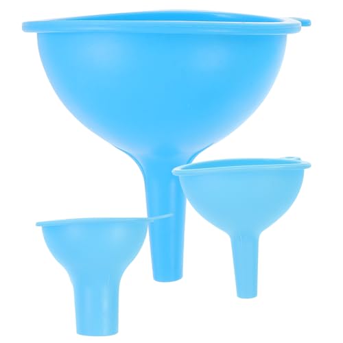 CONGARTENO 3 Stück Silikon Trichter für Küche Wiederverwendbarer Kegelförmiger Trichter Multifunktional für Öl Saft Flüssigkeiten Einfache Handhabung für Flaschen Gläser Töpfe CONGARTENO 3 Stück Silikon Trichter für Küche Wiederverwendbarer Kegelförmiger Trichter Multifunktional für Öl Saft Flüssigkeiten Einfache Handhabung für Flaschen Gläser Töpfe von CONGARTENO