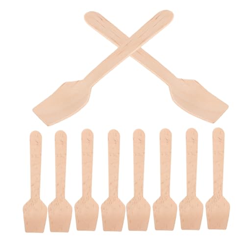 CONGARTENO 300 Stück Einweg Holzlöffel Mini Sampling Löffel mit Quadratischem Griff Ergonomisch für Eiscreme Joghurt Dessert Kaffee Party Catering Großbestellungen Geeignet CONGARTENO 300 Stück Einweg Holzlöffel Mini Sampling Löffel mit Quadratischem Griff Ergonomisch für Eiscreme Joghurt Dessert Kaffee Party Catering Großbestellungen Geeignet von CONGARTENO