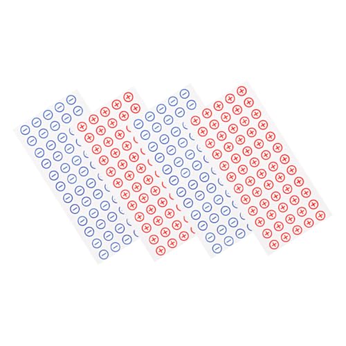 CONGARTENO 4 Blätter PVC Batteriepol Aufkleber Rot Blau Bogen Selbstklebend Elektrische Polaritätskennzeichnung für Sicherungskasten und Stromverteiler zur Einfachen Identifikation von Plus CONGARTENO 4 Blätter PVC Batteriepol Aufkleber Rot Blau Bogen Selbstklebend Elektrische Polaritätskennzeichnung für Sicherungskasten und Stromverteiler zur Einfachen Identifikation von Plus von CONGARTENO