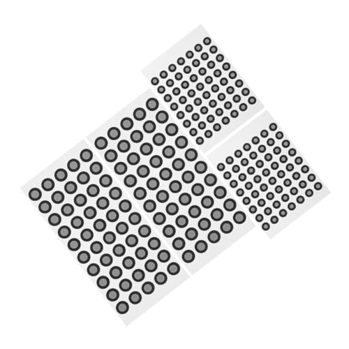 CONGARTENO 4 Blätter Scanner Reflektierende Aufkleber Tracking Punkte für Shining Kompatibel Selbstklebend Präzise Positionsmarker für Optisches Scannen Industrie und Animation von CONGARTENO