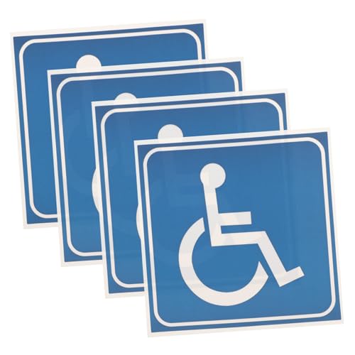 CONGARTENO 4 Blätter Wasserfeste Selbstklebende Rollstuhlfahrer Aufkleber Kratzfeste Behindertenschild Sticker für Auto Fenster Büro Langlebige Symbol Decals CONGARTENO 4 Blätter Wasserfeste Selbstklebende Rollstuhlfahrer Aufkleber Kratzfeste Behindertenschild Sticker für Auto Fenster Büro Langlebige Symbol Decals von CONGARTENO