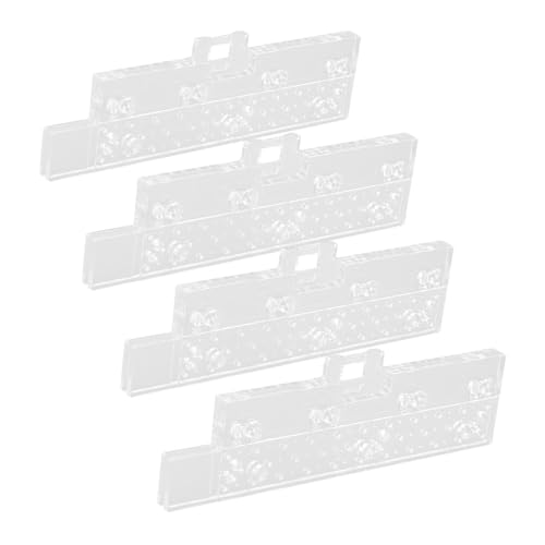 CONGARTENO 4 Paare Transparente Ersatzlaschen für Stehende Jalousien Langlebige Kunststoff Reparaturteile Einfache Montage Kompatibel mit Lamellenvorhängen Praktische Fensterjalousien CONGARTENO 4 Paare Transparente Ersatzlaschen für Stehende Jalousien Langlebige Kunststoff Reparaturteile Einfache Montage Kompatibel mit Lamellenvorhängen Praktische Fensterjalousien von CONGARTENO