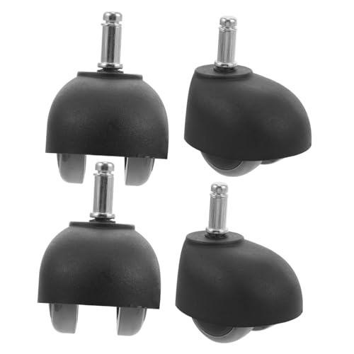 CONGARTENO 4 Stck Teiliges Nylon Möbelrollen für Bürostühle Geräuschlose Langlebige Ersatzrollen aus Metall und Nylon Klein und Handlich für Parkett und Möbel von CONGARTENO
