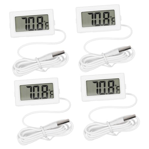 CONGARTENO 4 Stück Digitale Thermometer für Aquarien Wasserdichtes Präzises Temperaturmessgerät für Fischkästen und Reptilienboxen mit Großem Display und Einfacher Ablesbarkeit für Innenräume CONGARTENO 4 Stück Digitale Thermometer für Aquarien Wasserdichtes Präzises Temperaturmessgerät für Fischkästen und Reptilienboxen mit Großem Display und Einfacher Ablesbarkeit für Innenräume von CONGARTENO