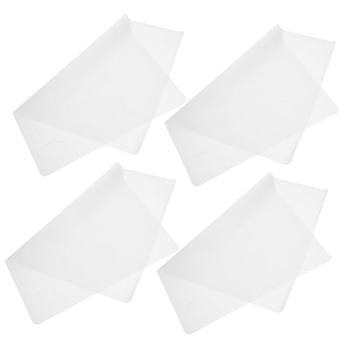 CONGARTENO Weiße Tischspitze Matte 4-teiliges Tischsets-Set Silikon Hitzebeständig von CONGARTENO