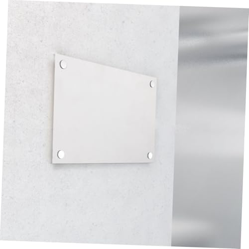 CONGARTENO 4 Stück Sublimations aluminiumplatten Weiß Sublimation Blank Metallschilder Hitzebeständig für Foto Tür Werbeschild DIY Sublimationsdruck von CONGARTENO