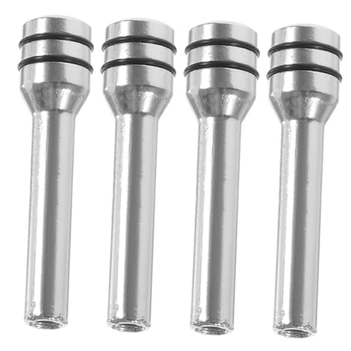 CONGARTENO 4 Stück Teiliges Aluminiumlegierung Türschloss Zugknopf Robust Kompatibel für Auto Innenraum Einfache Montage Silberfarbener Türpin für Pkw Lkw Pickup von CONGARTENO