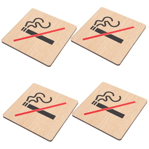 CONGARTENO 4 Stück Teiliges Holz Warnschild Rauchverbot Türschild Hotel Nichtraucherbereich Signale Praktische Nutzung für Büro Bar CONGARTENO 4 Stück Teiliges Holz Warnschild Rauchverbot Türschild Hotel Nichtraucherbereich Signale Praktische Nutzung für Büro Bar von CONGARTENO
