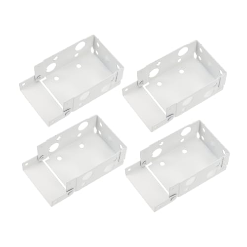 CONGARTENO 4 Stück Teiliges Metall Montagehalter für Fensterjalousien Weiße Robuste Halterungen zur Einfachen Installation von Jalousien und Gardinen Kompatibel mit Fensterrahmen und CONGARTENO 4 Stück Teiliges Metall Montagehalter für Fensterjalousien Weiße Robuste Halterungen zur Einfachen Installation von Jalousien und Gardinen Kompatibel mit Fensterrahmen und von CONGARTENO