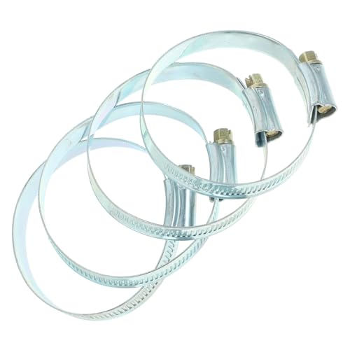 CONGARTENO 4 Stück Teiliges Metall Schlauchschellen Set Flachschlauchschelle Robust für Poolschlauch und Feuerwehrschlauch Befestigung Langlebig und Korrosionsbeständig von CONGARTENO