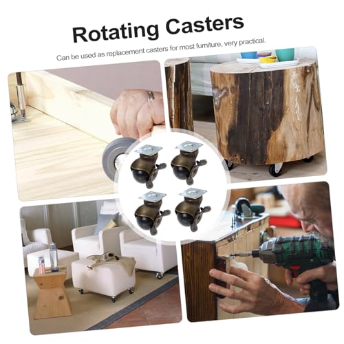 CONGARTENO 4 Stück Teiliges Möbelrollen mit Bremse Drehbare Strapazierfähige Möbelbeine räder für Schränke Bürostuhl und Sessel Verschleißfest und Bodenschonend CONGARTENO 4 Stück Teiliges Möbelrollen mit Bremse Drehbare Strapazierfähige Möbelbeine räder für Schränke Bürostuhl und Sessel Verschleißfest und Bodenschonend von CONGARTENO