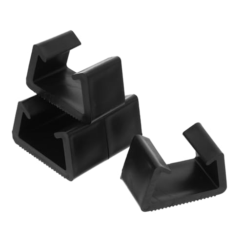 CONGARTENO 4 Stück Teiliges Rattan Möbelclips mit Rillen für Terrassenmöbel Stabile Sofa Stuhlbefestigung rutschfeste Verbindungsklammern für Outdoor Gartenmöbel Geeignet für Kissen und von CONGARTENO