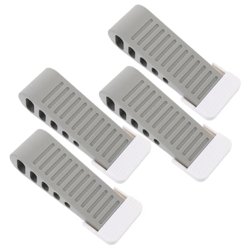 CONGARTENO 4 Stück Teiliges Türkeil Rutschfestem Gummi Sicherer Türstopper für Holz Glas Garagentüren Schützt vor Quetschen und Wandbeschädigung Einfache Nutzung für Innen und Außenbereiche von CONGARTENO