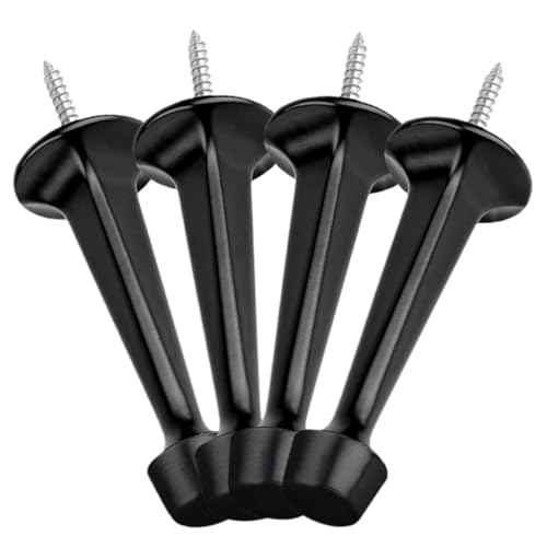 CONGARTENO 4 Stück Teiliges Türstopper aus Hochwertigem Gummi und Zinklegierung Dekorativer Bodentürstopper mit Robustem Wandschutz Installieren Schützt Türen und Wände vor Beschädigungen von CONGARTENO