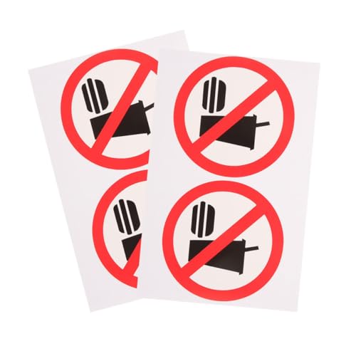 CONGARTENO 4 Stück Teiliges Verbotszeichen Set Kein Essen und Trinken Selbstklebend PVC Aufkleber Wetterfest für Büro Fenster Tür Innen Außen Attraktives Business Schild Robust und Einfach von CONGARTENO