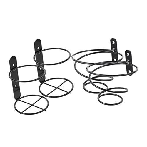 CONGARTENO 4 Stück Teiliges Wand weinregal aus Metall Einzelner Flaschenhalter Platzsparend Robust für Zuhause Bar Restaurant Praktisches Weinflaschen Display Langlebige Wandhalterung von CONGARTENO