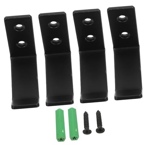 CONGARTENO 4 Stück Teiliges Wandhalter Schwerlast Edelstahl Haken für Garagenaufbewahrung Werkzeughalterung Stabile Montage Vielseitig Einsetzbar für Werkstatt und Keller von CONGARTENO