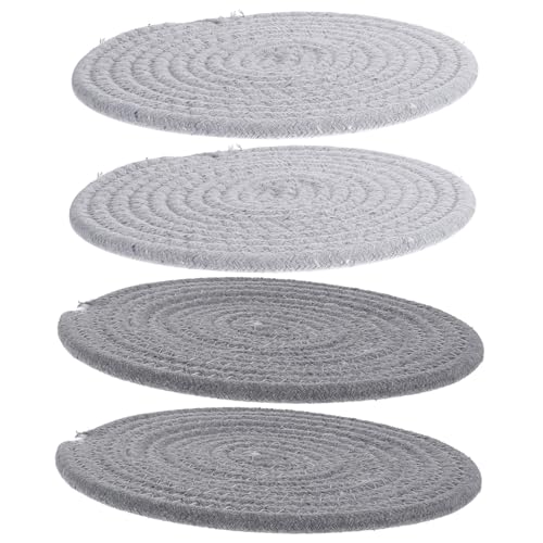 CONGARTENO 4stücke Woven Topflappen Teilig Aus Baumwolle Hitzebeständige Untersetzer Für Töpfe Und Pfannen Für Küche Und Tischdekoration von CONGARTENO