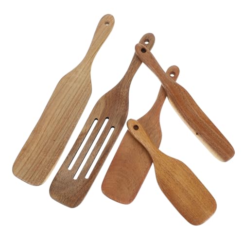 CONGARTENO 5 Stück Teiliges Holzspatel Set für Küche Hitzebeständig Vielseitig zum Backen Rühren Servieren Natürliche Holzpaddel Kratzfest Nachhaltige Küchenhelfer für Pizza und Pfannen CONGARTENO 5 Stück Teiliges Holzspatel Set für Küche Hitzebeständig Vielseitig zum Backen Rühren Servieren Natürliche Holzpaddel Kratzfest Nachhaltige Küchenhelfer für Pizza und Pfannen von CONGARTENO