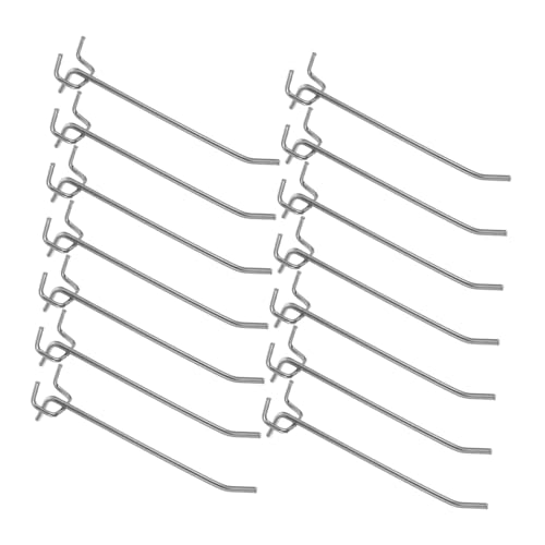 CONGARTENO 50 Stück Teiliges Pegboard Haken Robuste Lochwand Haken für Werkzeugwand Verkaufshaken Montage Ergonomisches Design Installieren Langlebig von CONGARTENO
