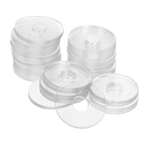 CONGARTENO 50 Stück Transparente Runde Vinyl Flachdichtungen Schrauben Unterlegscheiben für Duschgriff Reparatur Flexibel und Langlebig Vielseitig für Geräte und Produktionswartung von CONGARTENO