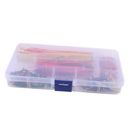 CONGARTENO 540 Stück Teiliges Breadboard Jumper Kabel Vorgeformte Steckbrücken Drähte in Verschiedenen Längen und Farben für Prototyping Schaltungen und LED Testkreise mit Transparentem CONGARTENO 540 Stück Teiliges Breadboard Jumper Kabel Vorgeformte Steckbrücken Drähte in Verschiedenen Längen und Farben für Prototyping Schaltungen und LED Testkreise mit Transparentem von CONGARTENO
