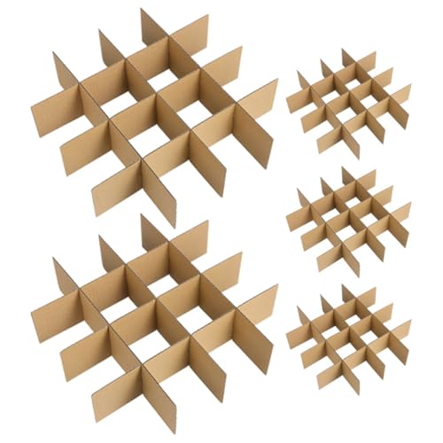 CONGARTENO 5Er-Pack Pack Trennwände für Versandkartons Kartonverpackung für Schutz für Geschirr und Zerbrechliche Gegenstände Geeignet für Kartongrößen Langlebig und Robust von CONGARTENO