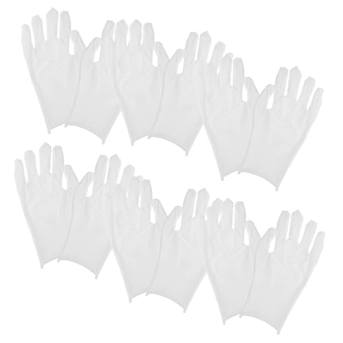 CONGARTENO 6 Paare Baumwollhandschuhe Weiß Herren Arbeitshandschuhe Schmuck und Münzinspektion Schutzhandschuhe Xl Komfortabel Sicher von CONGARTENO