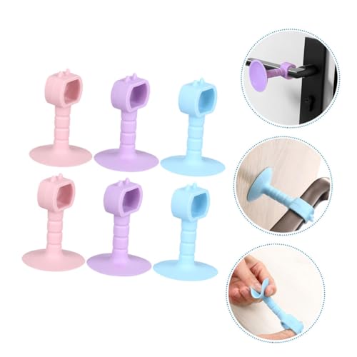 CONGARTENO 6 Stück 6 teiliges Türstopper Set aus elastischem Gel mit Saugnapf schützender Türhalter ohne Bohren stoßdämpfender Türgriffschutz für Wände und Türen geräuschloser CONGARTENO 6 Stück 6 teiliges Türstopper Set aus elastischem Gel mit Saugnapf schützender Türhalter ohne Bohren stoßdämpfender Türgriffschutz für Wände und Türen geräuschloser von CONGARTENO