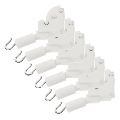 CONGARTENO 6 Stück Drapery Wand Tilt Control Hooks Ersatz für Kippmechanismus von Horizontalen Jalousien Robuste Halterungen für Fensterrollos Einfache Installation und Handhabung Weiße CONGARTENO 6 Stück Drapery Wand Tilt Control Hooks Ersatz für Kippmechanismus von Horizontalen Jalousien Robuste Halterungen für Fensterrollos Einfache Installation und Handhabung Weiße von CONGARTENO